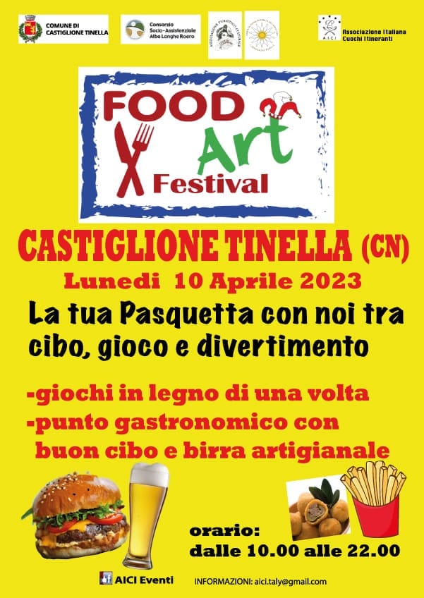 Pasquetta a Castiglione Tinella con il “Food Art Festival”
